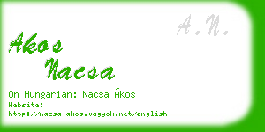 akos nacsa business card