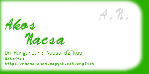 akos nacsa business card